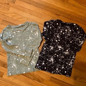 Lot of 4T organic cotton pajamas. L’ovedbaby tops, Primary set.